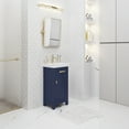 thumbnail image 3 of Water Creation Mia 18" Wood Single Bathroom Vanity in Monarch Blue/Gold, 3 of 8