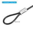 thumbnail image 2 of Uxcell Safety Cable Lock Steel Stage Lighting Security Wire Ropes Black 2mmx0.125m 6Pcs, 2 of 6
