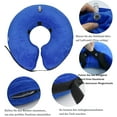 thumbnail image 3 of Collares inflables protectores para perros y gatos: suaves collares de recuperación que no bloquean la visión., 3 of 5