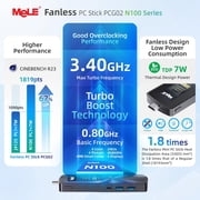 MeLE PCG02 N100 Mini PC Stick Windows 11 Home 4GB LPDDR5 128GB eMMC Fanless Computer Stick (New)