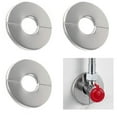 thumbnail image 1 of Brida divisoria de pared (3 unidades), placa de escudo redonda autoadhesiva de acero inoxidable 304, para montaje en pared, para diversas tuberías (diámetro interior de 42 mm/1,65 pulgadas), 1 of 6