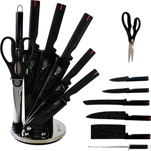 Cuchillos De Chef Con Base CHIC FLIC De Ceramica 8 Pzs