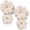 Ivory, variant on JennyShop Flower Drop Earrings Floral Raffia Earrings Statement Dangle Earrings Trendy Cute Summer Jewelry for Women