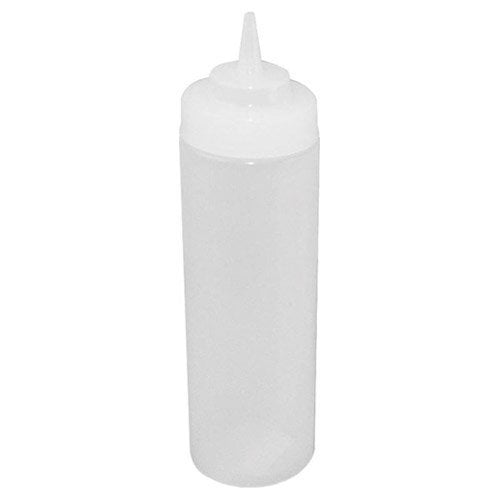 16-Ounce Clear Winco 6-Piece Wide Mouth Squeeze Bottles 