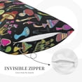 thumbnail image 5 of EasygdpBright Mushrooms Polyester Fiber Double-Sided Pillowcase,Super Soft,Comfortable And Luxurious Pillowcase,Not Easy To Break Or Deform- 14"X20", 5 of 9