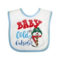 Inktastic Baby It's Cold Outside Boys or Girls Baby Bib