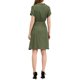thumbnail image 3 of INSPIRE CHIC Vestido de Camisa con Cuello Notched para Mujeres para Trabajar, con Cintura Elástica y Bolsillos, L Verde Ejército, 3 of 6