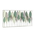 thumbnail image 6 of DecMode Green Metal Tall Cut-Out Leaf Wall Decor with Intricate Laser Cut Designs, 6 of 9