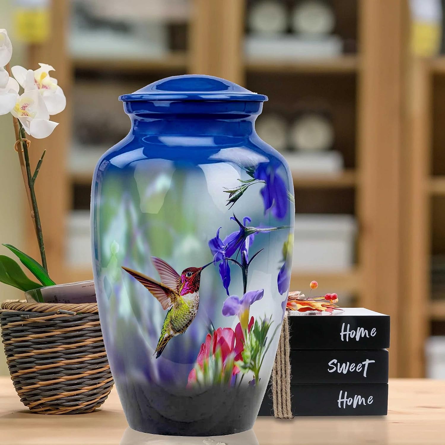 Hummingbird urn, Cremation Urn, Memorial Urn, Urn for Ashes, Urn, Hummingbird Art, Urns for Ashes, Human Ashes Urn, Handmade Urn