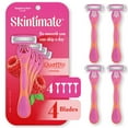 thumbnail image 3 of Skintimate Vanilla Sugar Shave Gel for Women, Moisturizing Shaving Cream, 7oz + Raspberry Rain Womens Disposable Razors, 4ct Variety Pack, 3 of 5