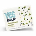 Yes Bar Black Sesame Sea Salt Plant Based Protein, Decadent Snack