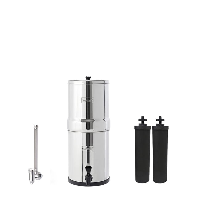 Sistema de filtro de agua Berkey Travel con 2 elementos Black Berkey