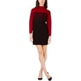 thumbnail image 1 of Anne Klein Womens Ombre Sweater Dress, Black, XX-Small, 1 of 1