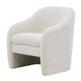 thumbnail image 2 of NPD Furniture Zella 19.5" Faux Shearling Fabric Accent Arm Chair in Beige, 2 of 9