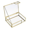thumbnail image 4 of Caja organizadora de almacenamiento de fotos Hipiwe Gold Glass Vintage, 4 of 9