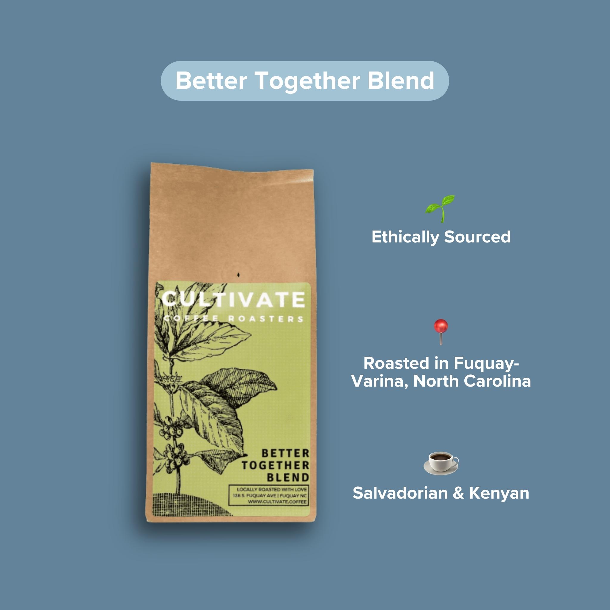 Local Cultivate Coffee Better Together Whole Bean Blend, Medium Roast