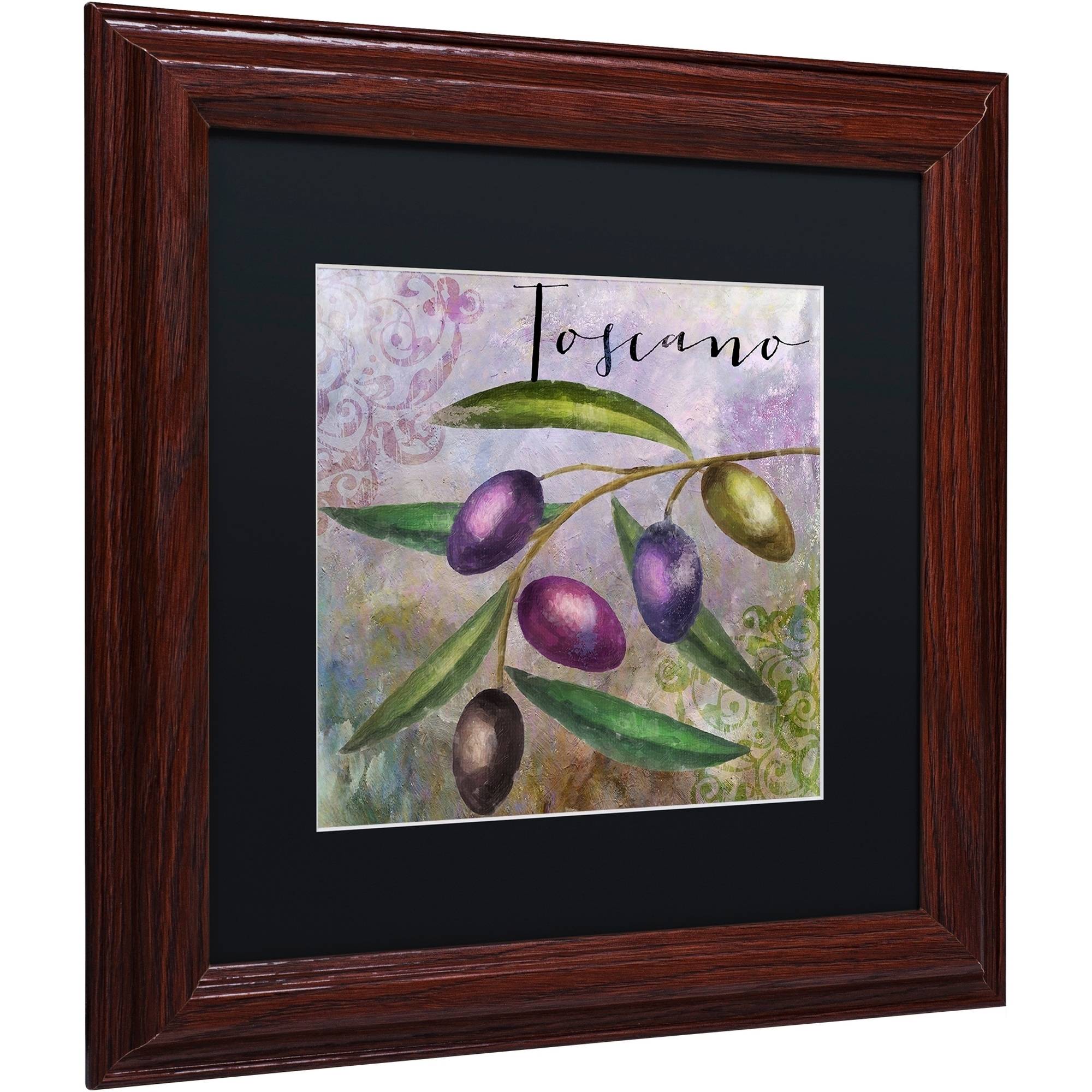 Trademark Fine Art "Olivia II" Canvas Art by Color Bakery Black Matte, Wood Frame
