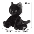 thumbnail image 3 of Peluche Gatito 25 cm Belug, Negro, 3 of 3