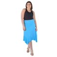 thumbnail image 4 of Plus Size Elastic Waist Handkerchief Midi Skirt, 4 of 10