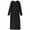 black, variant on Glam Womens Mesh Midi Dress, Black, Small