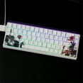 thumbnail image 3 of Ergonomic OEM Keycap Set with Plums Flower Theme PBT Construction Dyes Sublimated Graphics for 65% Mechanical Keyboards, 3 of 21