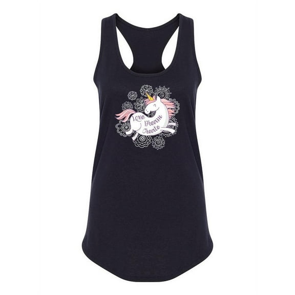 Love Unicorn. Tank Women -Image by Shutterstock, Female XX-Large