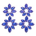 thumbnail image 1 of Pendientes de diamantes de imitación exagerados, moda europea y americana, pendientes de lujo con diamantes de imitación y flores brillantes, joyería, 1 of 6