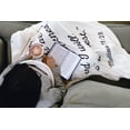 thumbnail image 3 of Scripture Blanket Soft Prayer Blanket with God's Promise from Matthew 11:28 - Blue 50"x65" Inspirational Blanket - Lightweight Flannel Fleece Bible Verse Blanket, 3 of 5