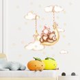 thumbnail image 4 of Lindo oso y conejo en las nubes vivero decoración lindo vinilo pegatinas de pared TUNC Sencillez, 4 of 5