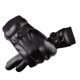 thumbnail image 1 of Guantes de piel de oveja de invierno, guantes cálidos con mensaje para pantalla táctil forrados de cachemira, 1 of 5