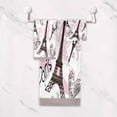 thumbnail image 4 of Coolnut 3 PCS Towel Beautiful Paris Eiffel Tower Love Heart Cotton Bath Towel Set (1 Bath Towel, 1 Hand Towel, 1 Washcloth) for Bathroom, Super Soft and Quick Dry Towels, 4 of 6