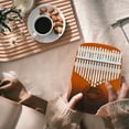 thumbnail image 4 of Kalimba Thumb Piano 17 Keys Portable Finger Piano with Tuning Hammer Finger Cover Wooden Creative Kalimba Thumb Piano Musical Instrument Birthday Gift for Kids Adults Beginners, 4 of 8