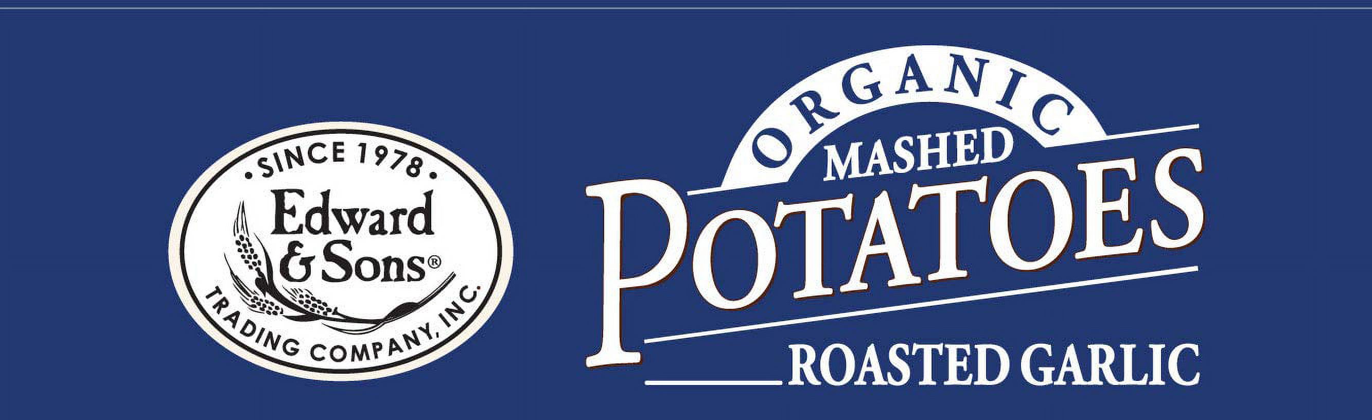 Edward & Sons, Organic Mashed Potatoes, Roasted Garlic, 3.5 oz (100 g)(Case of 6)