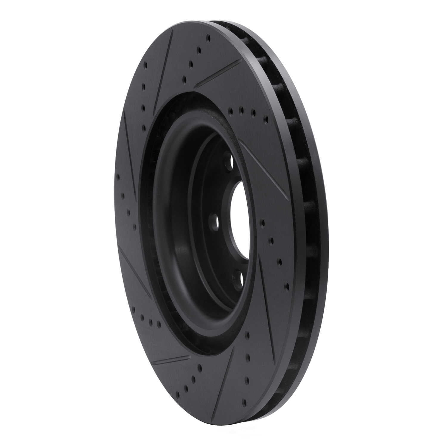 Dynamic Friction Company 633-39019R DFC Brake Rotor - Drilled And Slotted - Black