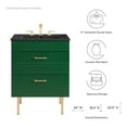 thumbnail image 4 of Sink Vanity Cabinet, Green Black, Ceramic, Wood, Modern Contemporary, Hotel Bedroom Bathroom Master Suite Guest, 4 of 9