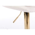 thumbnail image 5 of Cream Fabric 2 - Piece Bar Stools with Swivel Feature / Height - Adjustable for Commercial Bars, 5 of 7