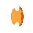 thumbnail image 3 of KC Hilites Driving/Fog Light Cover 5208 Driving/Fog Light Cover; SlimLite; 8 Inch Round; Amber; Polycarbonate; Without Logo; Single, 3 of 14