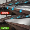 thumbnail image 4 of 4 Pcs Gutter Valley Splash Guard,Straight Rain Diverter Roofing Gutter Guards,Rain Drip Gutter Guard for House Shingle Roofs Corner(Straight Style), 4 of 7