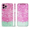 thumbnail image 3 of DesignSkinz Green and Pink Tribal v3 Full-Body Skin Decal Wrap Cover for iPhone 14 Plus, 3 of 9
