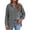 Gray, variant on Women's Crinkled Gauze Button Down Shirt, Long Sleeve Turn-Down Collar Loose Fit Blouse for Casual Daily & Office Wear