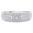 thumbnail image 2 of Diamond Bridal Engagement Ring with Matching Dual Band in 14K White Gold (1/3 cttw), 2 of 5