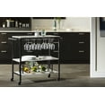 thumbnail image 3 of South Shore Maliza Bar Cart, in Faux Carrara Marble, 3 of 12