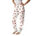 thumbnail image 5 of Sewkxo Pajama Pants for Woman Fashion Elastic Waist Drawstring Star Print Pajama Pants Fall Winter Casual Loose Lounge Pants with Side Pockets,Light pink 2XL, 5 of 5