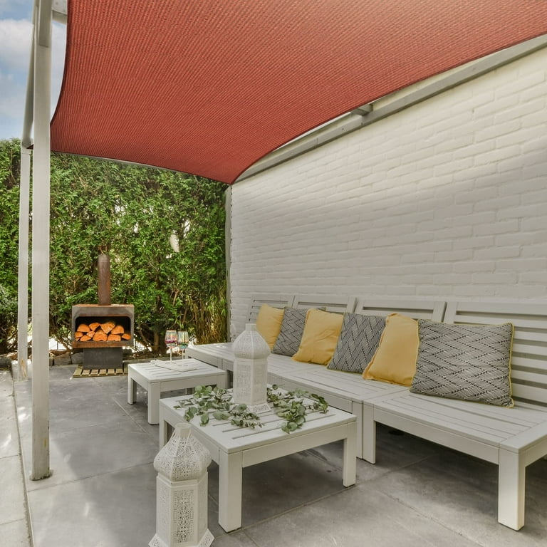 Outdoor Shade Sails, 8' x 12' Sun Shade Sail UV Block Canopy for