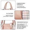 thumbnail image 3 of Nuevo bolso de mano a cuadros con costuras a la moda, bolso de hombro tipo bandolera bronceador de gran capacidad, 3 of 5