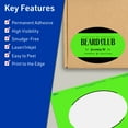 thumbnail image 3 of Avery Printable Oval Labels, Neon Green, 4" x 6", 80ct, 3 of 11