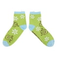 thumbnail image 3 of Shrek Characters & 3D Flowers Women's 3-Pair Casual Quarter Crew Ankle Socks, 3 of 8