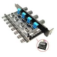 thumbnail image 2 of tredstone 12V Computer PC Case Cooling Fan Hub Regulator 4Pin 3Pin Speed Controller 5, 2 of 5