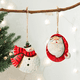 thumbnail image 2 of Iron Christmas Santa Claus Pendant Merry Christmas Tree Decorations Red Green Snowman Xmas Tree Pendant Gift New Year Navidad, 2 of 5