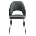 thumbnail image 6 of Modway Nico Performance Velvet Dining Chair Set of 2 in Black Gray, 6 of 8